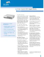 3Com SUPERSTACK 3 3870 Series Datasheet preview