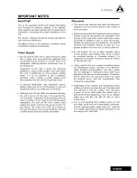 Preview for 3 page of A SYSTEMS AV500HD User Manual