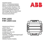 Preview for 1 page of ABB FIM 1300 Series Installation Instructions