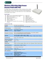 Preview for 1 page of Abocom WAP257 Specification