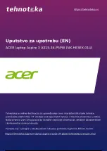 Preview for 1 page of Acer A315-34-P5PW User Manual