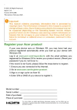 Preview for 2 page of Acer A515-48M User Manual