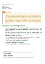 Preview for 3 page of Acer EX215 User Manual