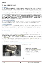 Preview for 20 page of Cadel Martina Installation, Use And Maintenance Handbook