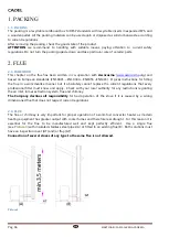 Preview for 66 page of Cadel Martina Installation, Use And Maintenance Handbook