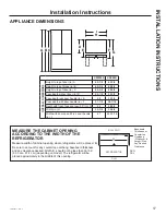 Preview for 17 page of Cafe CWE19S Owner'S Manual And Installation Instructions