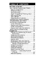 Preview for 3 page of Calculated Industries Construction Master 5 Reference Manual