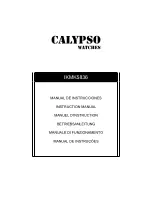 Calypso Watches IKMK5836 Instruction Manual preview