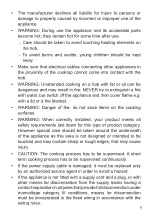 Preview for 5 page of Candy CHW32X LPG Instructions For The Use - Installation Advices