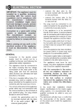 Preview for 16 page of Candy CHW32X LPG Instructions For The Use - Installation Advices