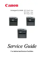 Preview for 1 page of Canon imageCLASS MF269dw Service Manual