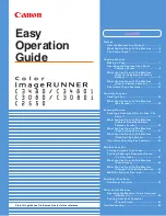 Canon imageRUNNER C3480 Easy Operation Manual preview