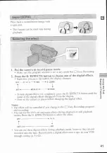 Preview for 41 page of Canon UC-V30 Hi8 Instruction Manual