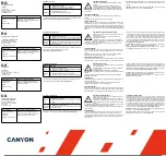 Preview for 3 page of Canyon HP-2 Quick Manual