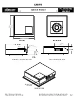 Preview for 2 page of Dacor CABP3 Planning Manual