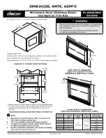 Dacor Distinctive DMW2420S Planning Manual preview