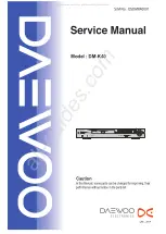 Preview for 1 page of DAEWOO ELECTRONICS DM-K40 Service Manual