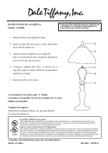 Preview for 2 page of Dale Tiffany TA10606 Assembly Instructions