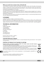 Preview for 20 page of ECG ST 979 lucid Instruction Manual