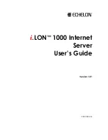 Echelon i.LON 1000 User Manual preview