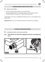 Preview for 25 page of Fac S220 Use And Maintenance Manual