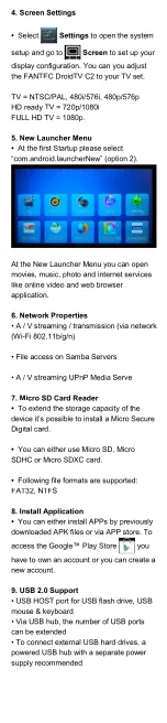 Preview for 3 page of Fantec DroidTV C2 User Manual