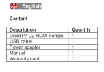 Preview for 5 page of Fantec DroidTV C2 User Manual