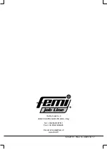 Preview for 60 page of Femi JOB LINE DIGITO ML 350 User Manual