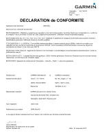 Preview for 2 page of Garmin GMR 40 Declaration Of Conformity