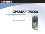 Preview for 1 page of Garmin GPSMAP 76 CSx Owner'S Manual