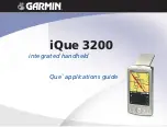 Garmin iQue 3200 Application Manual preview