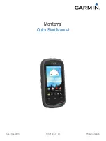 Garmin Monterra Quick Start Manual preview