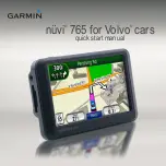 Garmin Nuvi 765 - Widescreen Bluetooth Portable GPS... Quick Start Manual preview