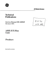 GE AMX-II Service Manual preview