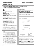 Preview for 7 page of GE ENERGY STAR AED06LN Owner'S Manual And Installation Instructions