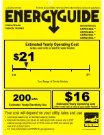 GE GFWS3505LMV Energy Manual preview