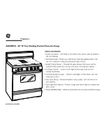 Preview for 2 page of GE JGBS09PEHWW Dimensions And Installation Information