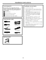 Preview for 28 page of GE JGBS17PEKWW Owner'S Manual & Installation Instructions