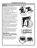 Preview for 10 page of GE Monogram ZBD0700 Installation Instructions Manual