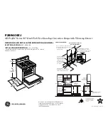 GE P2B940SEJSS Dimensions And Installation Information preview