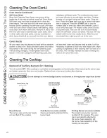 Preview for 20 page of GE PGB950SEF1SS Owner'S Manual