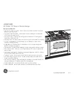 Preview for 2 page of GE Profile JD968 Dimensions And Installation Information