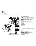 GE Profile JD968KFCC Dimensions And Installation Information preview