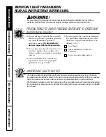 Preview for 2 page of GE Profile JS998SHSS Owner'S Manual