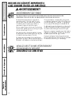 Preview for 50 page of GE Profile PSC23MSTSS Owner'S Manual And Installation Manual