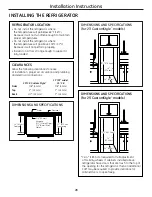 Preview for 28 page of GE PSHS6TGXSS - Profile 26' Dispenser... Owner'S Manual And Installation Manual