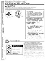 Preview for 2 page of GE RGB745 Owner'S Manual & Installation Instructions