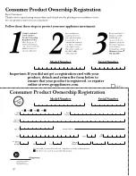 Preview for 19 page of GE WPSE7003A Owner'S Manual