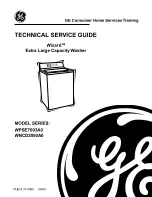 Preview for 1 page of GE WPSE7003A0 Technical Service Manual