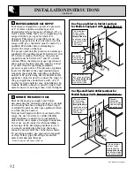 Preview for 32 page of GE XL44 Series Owner'S Manual & Installation Instructions